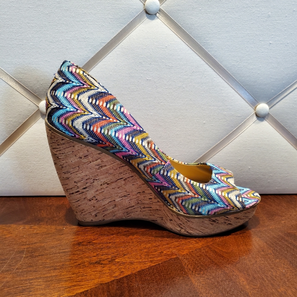 Nine West Wild Thingo Chevron Wedge - Picture 6 of 13